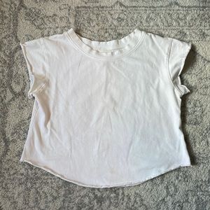 BLQ crop white tee
